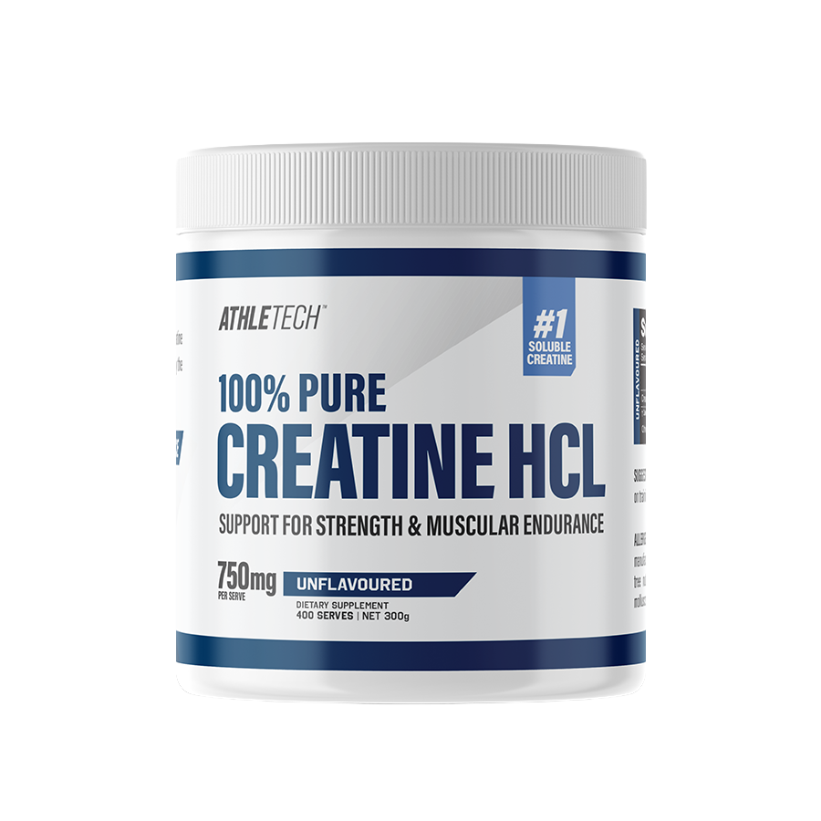 Athletech Pure Creatine HCL 300g - 400 scoops, unflavoured