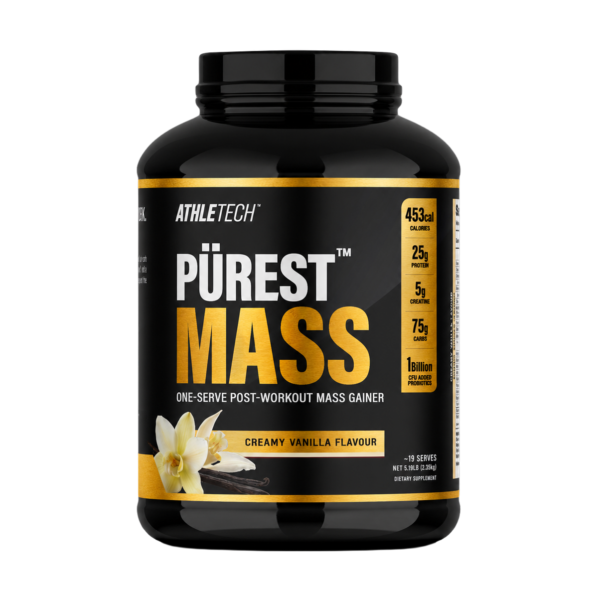Athletech Pürest Mass Gainer 5.19lb - Creamy Vanilla