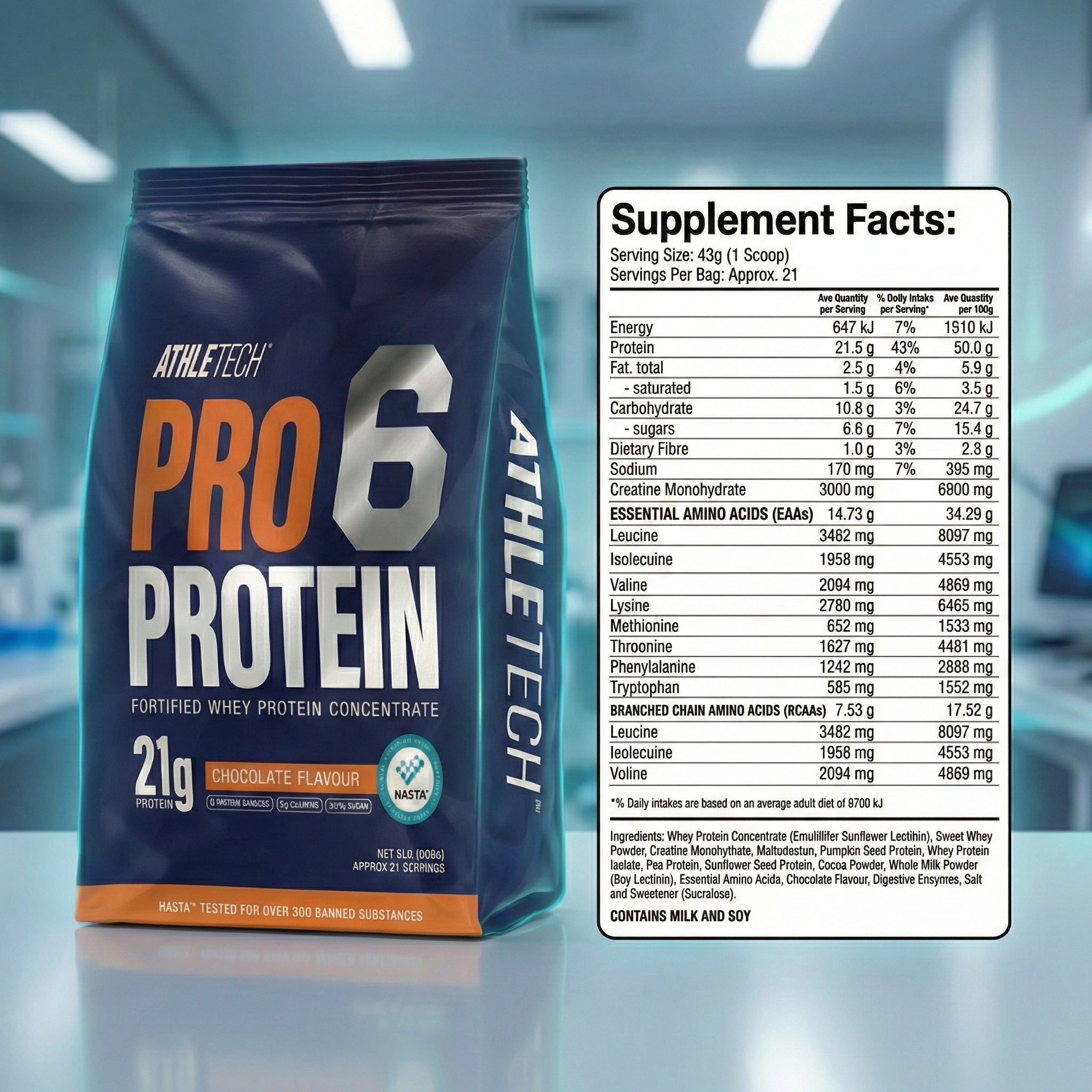 Athletech Pro 6 Whey 2lb