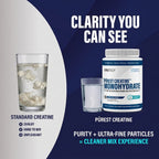 Clarity you can see - mixes clean vs chalky standard creatine