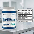 Athletech Purest Creatine 1kg supplement facts - 200 servings