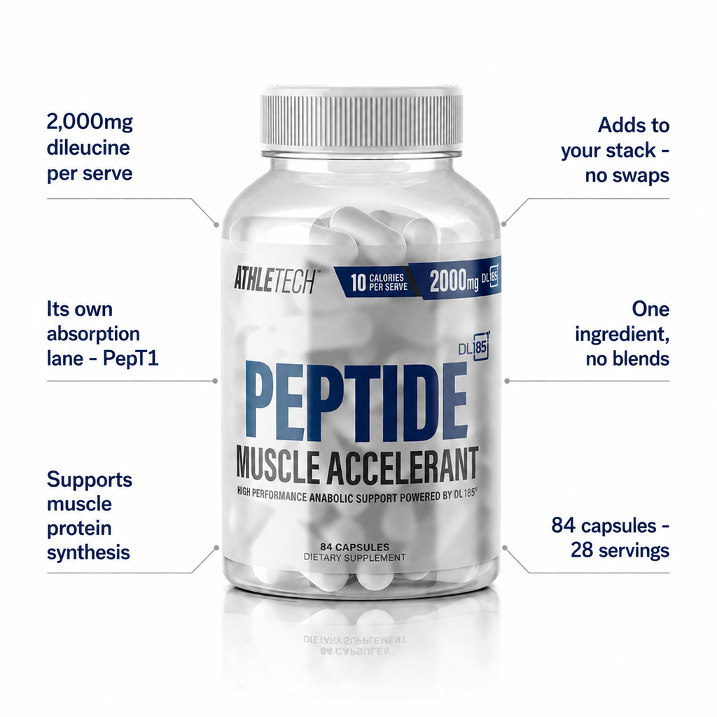 DL185 benefits - 2000mg dileucine per serve, single ingredient