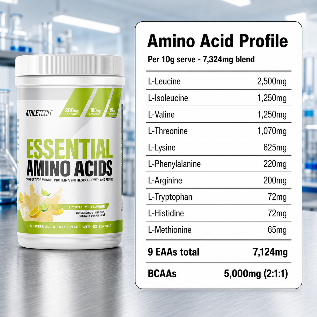 Essential Amino Acids amino acid profile - 7324mg blend per serve