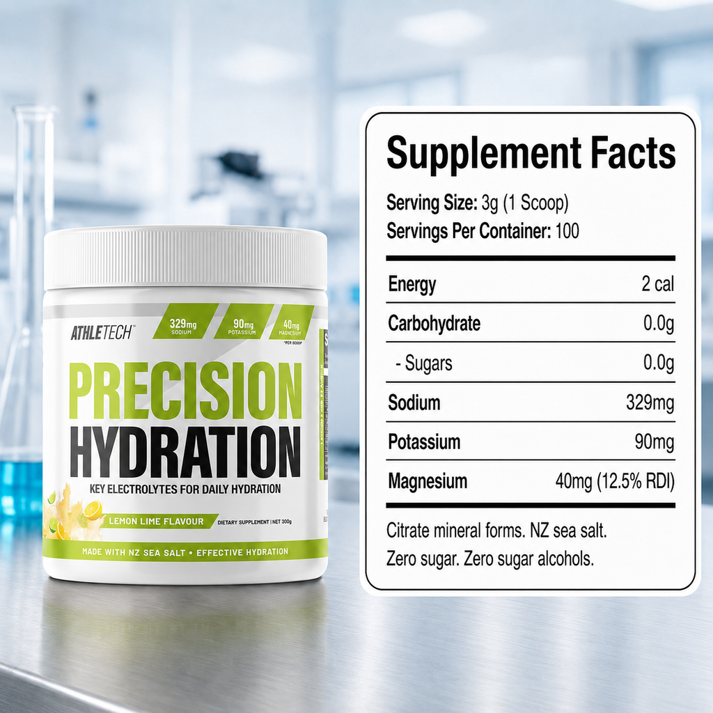 Precision Hydration supplement facts - zero sugar electrolytes