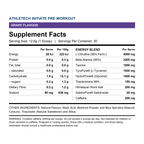 Athletech Initiate Pre-Workout - Supplement Facts (per-flavour panel)