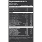 Athletech The Formula - supplement facts panel