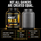 Not all gainers are created equal - Pürest Mass names and weighs both carbs and adds a full 5g of creatine